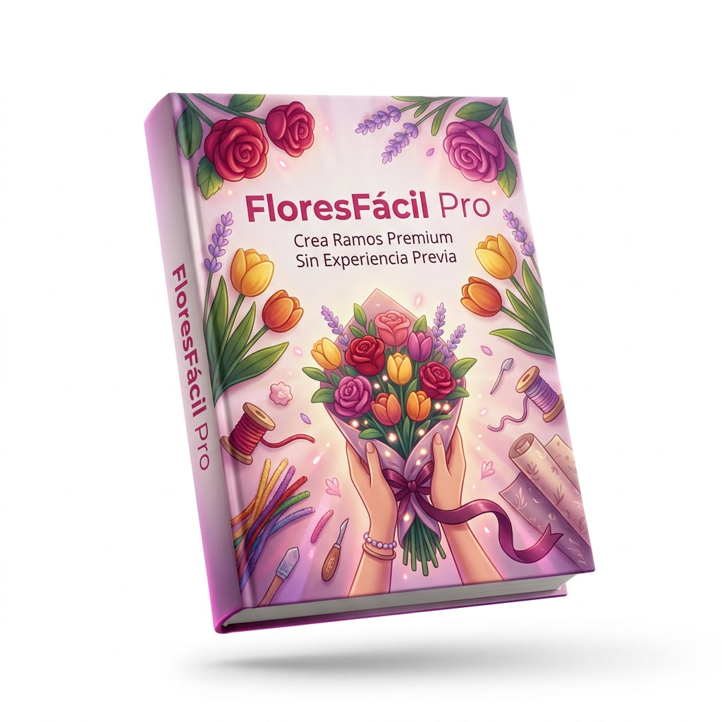 🌸 Flores Fácil Pro: El Método Para Crear Flores Eternas y Empezar Tu Emprendimiento Desde Casa